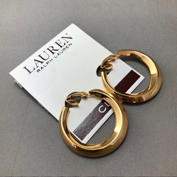 New Lauren by Ralph Lauren/Clip /Gold Toned/ C4-13 - Picture 1 of 4